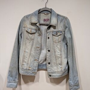 Hollister Women's Light Blue Denim Jacket